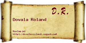 Dovala Roland névjegykártya