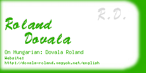 roland dovala business card